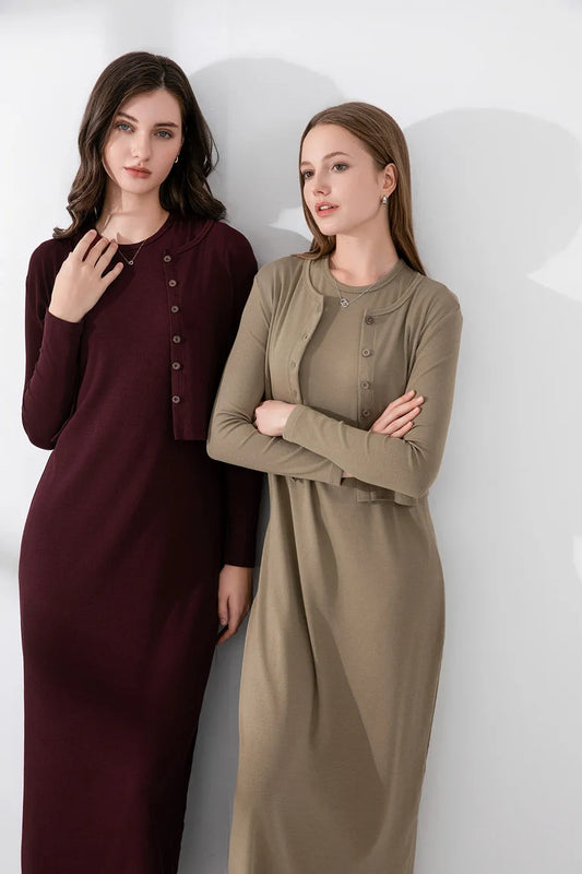Summer Cardigan Maxi Dress - Stylish & Comfortable